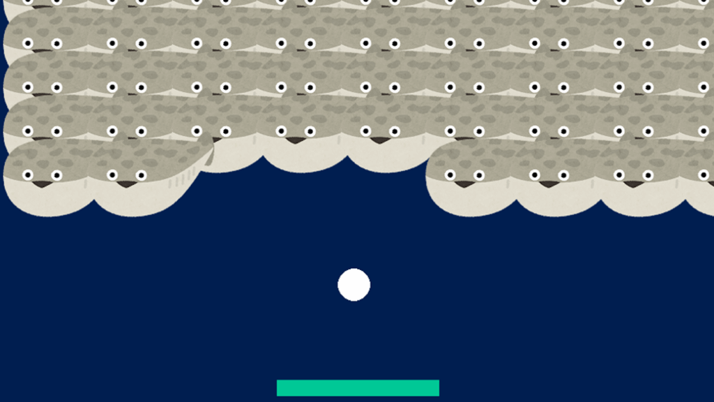 ブロック崩しゲームの画像